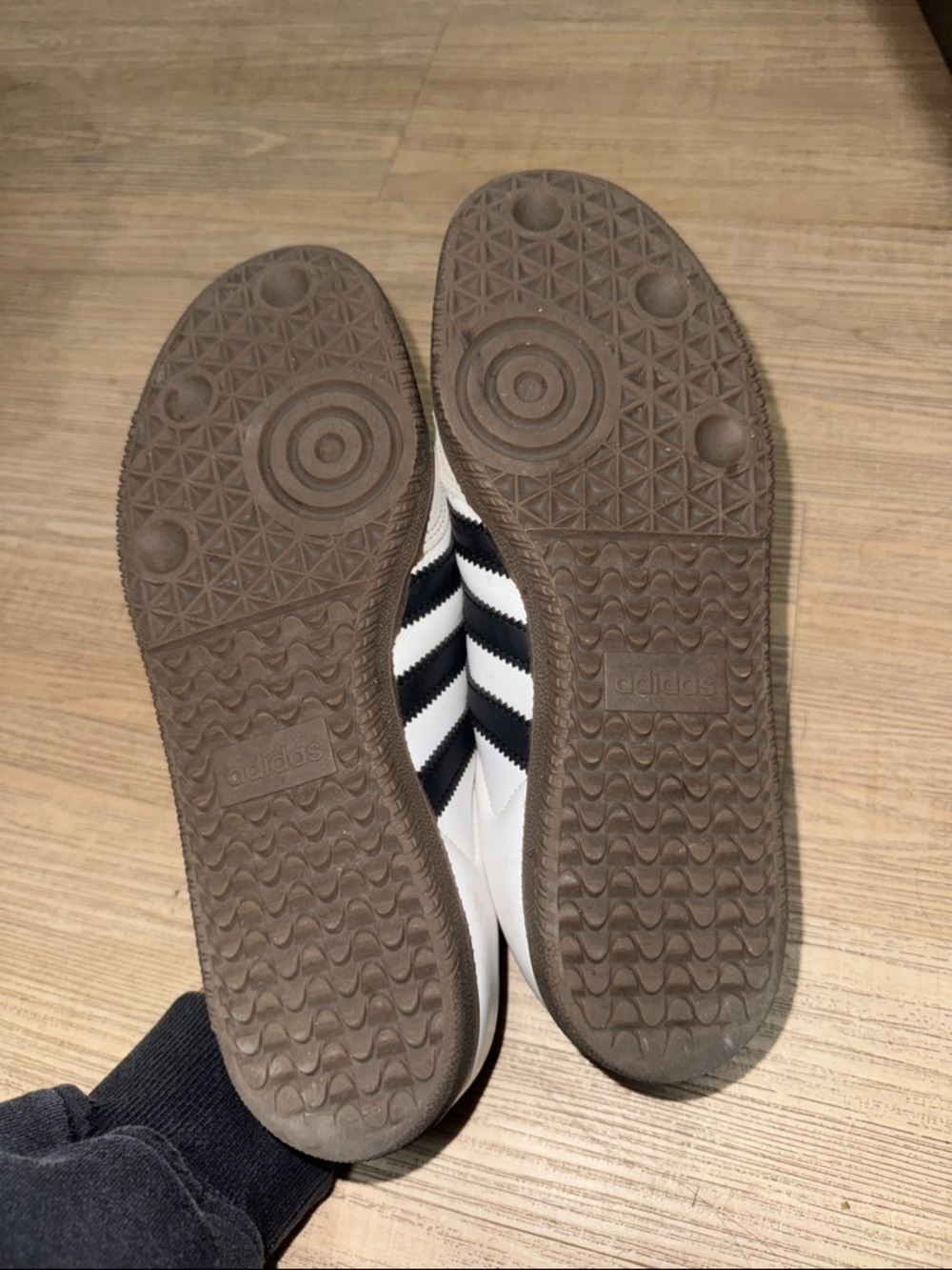 adidas White and Black Sambas OG Sneakers - Picture 4 of 5